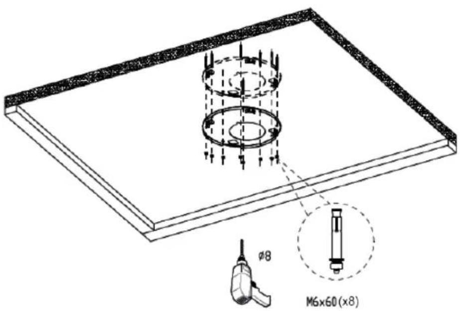 φ8 M6x60 (x8)