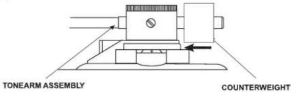 LENCO L3828 - COUNTERWEIGHT: - 1