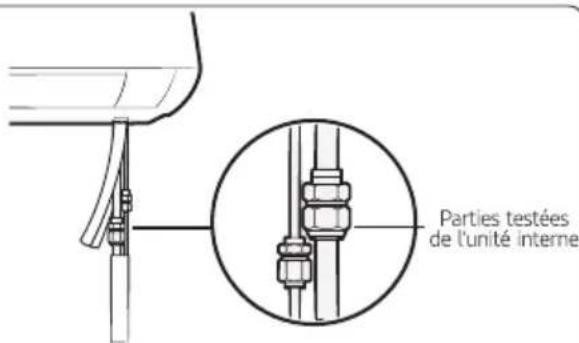 SAMSUNG AR09MQFRBWKNFA - Étape 4.1 Effectuer les tests de fuite de gaz. - 2