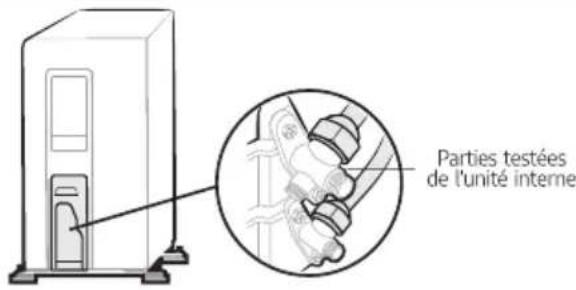 SAMSUNG AR09MQFRBWKNFA - Étape 4.1 Effectuer les tests de fuite de gaz. - 3