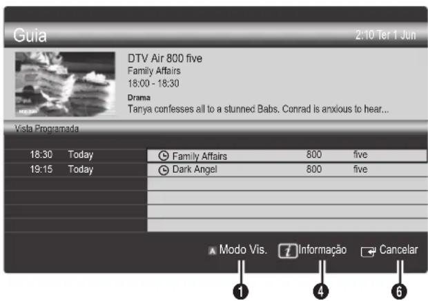 SAMSUNG LE40C750R2K - Utilização da função Vista Programada - 1