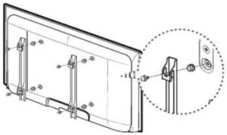SAMSUNG LE40C750R2K - Préparation avant l'installation d'un dispositif de fixation murale (Téléviseurs de 46 à 55 pouces) - 1