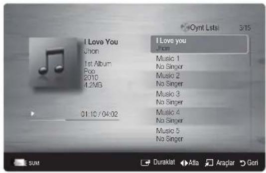 SAMSUNG LE40C750R2K - Müzik Çalma - 1