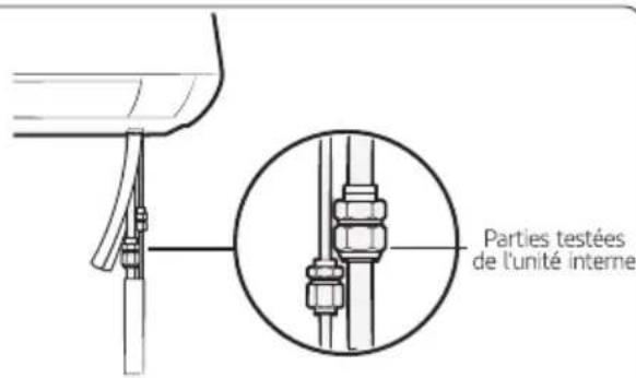 SAMSUNG AR09MQFRBWKXFA - Étape 4.1 Effectuer les tests de fuite de gaz. - 2