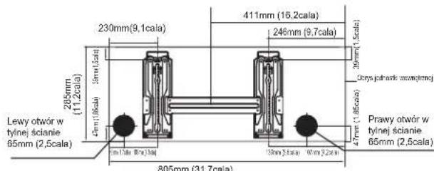 SAMSUNG AR09TXHQBWKX - WYMIARY PLYTY MONTAZOWEJ - 4