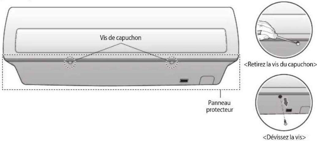 SAMSUNG AR12HPFNDWKNSG - Retrait des vis - 1