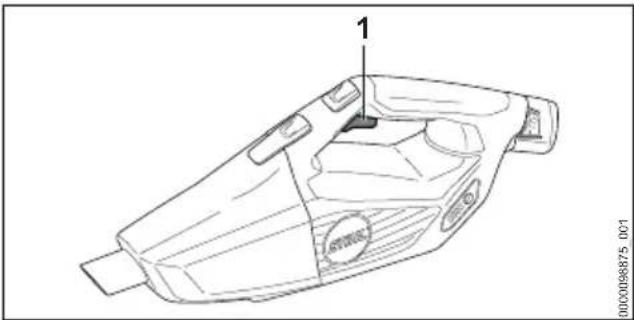 STIHL SEA 20.0 - Switching on the hand vacuum - 1