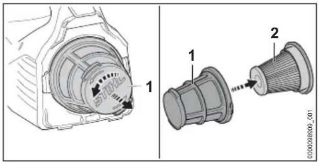 STIHL SEA 20.0 - Filter reinigen - 1
