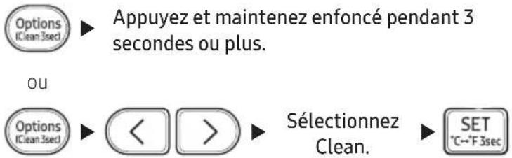 SAMSUNG AR09TVHYFWKNGA - Annulation du nettoyage automatique - 1