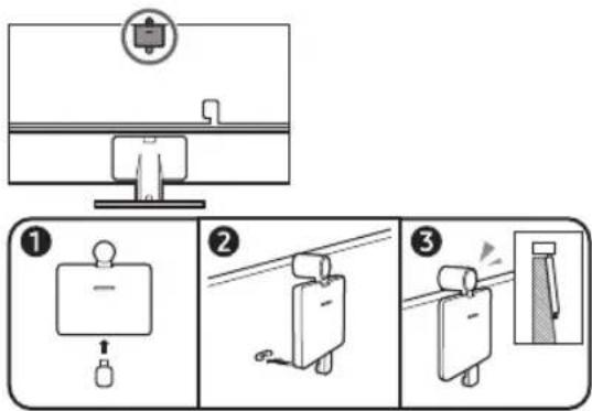 SAMSUNG TU85CU8005K - Connecting the camera to the product (QN95C Series only) - 1