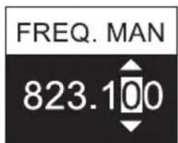 LD Systems LDSU50 - MANUALLY SET THE RADIO FREQUENCY (FREQ. MAN.) - 5