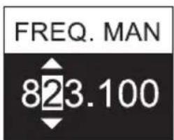 LD Systems LDSU50 - MANUALLY SET THE RADIO FREQUENCY (FREQ. MAN.) - 2