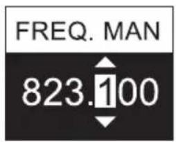 LD Systems LDSU50 - IMPOSTAZIONE MANUALE DELLA RADIOFREQUENZA (FREQ. MAN.) - 4