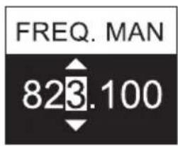 LD Systems LDSU50 - IMPOSTAZIONE MANUALE DELLA RADIOFREQUENZA (FREQ. MAN.) - 3