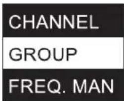 LD Systems LDSU50 - AJUSTE DEL GRUPO DE FRECUENCIA (GROUP) - 1