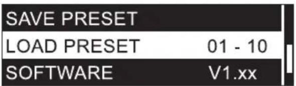 LD Systems LDSU50 - LOAD PRESET - 1
