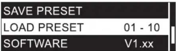 LD Systems LDSU50 - CARGAR PRESET (LOAD PRESET) - 1
