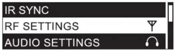 LD Systems LDSU50 - CONFIGURACIÓN DE LA UNIDAD DE RADIO (RF SETTINGS) - 1