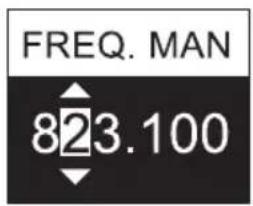 LD Systems LDSU50 - IMPOSTAZIONE MANUALE DELLA RADIOFREQUENZA (FREQ. MAN.) - 2