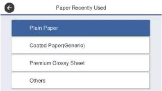 EPSON SCT3100M - Appuyez sur Type de papier. - 1