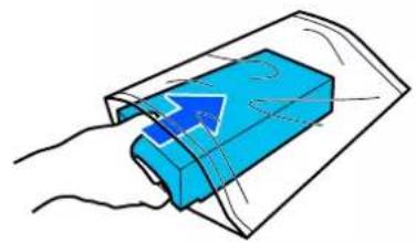EPSON SCT5400M - Placez le Boîtier de maintenance usagé dans le sac de rebut fourni avec votre nouveau Boîtier de maintenance et assurez-vous qu'il est hermétiquement fermé. - 1