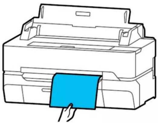 EPSON SCT5400M - Retrait d'une feuille coupée (1 feuille) - 1