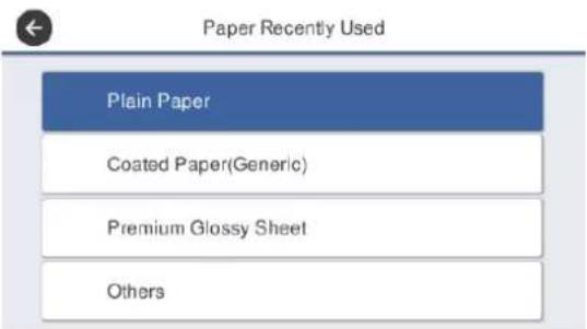EPSON SCT5400M - Appuyez sur Type de papier. - 1