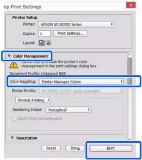 op Print Settings Printer Setup Printer: EPSON SC-XXXX Series Copies: 1 Print Settings... Layout: ▼ Color Management ▼ ■ ■ ■ ■ ■ ■ ■ ■ ■ ■ ■ ■ ■ ■ ■ ■ ■ ■ ■ ■ ■ ■ ■ ■ ■ ■ ■ ■ ■ ■ ■ ■ ■ ■ ■ ■ ■ ■ ■ ■ ■ ■ ■ ■ ■ ■ ■ ■ ■ ■ ● Color Handling: Printer Manages Colors ● ■ ■ ■ ■ ■ ■ ■ ■ ■ ■ ■ ■ ■ ■ ■ ■ ■ ■ ■ ■ ■ ■ ■ ■ ■ ■ ■ ■ ■ ■ ■ ■ ■ ■ ■ ■ ■ ■ ■ ■ ■ ■ ■ ■ ■ ■ ■ ■ ■ □ Normal Printing ▼ □ Rendering Intent: Perceptual ▼ □ Black Point Compensation □ □ Description ▼ Reset Dong Print