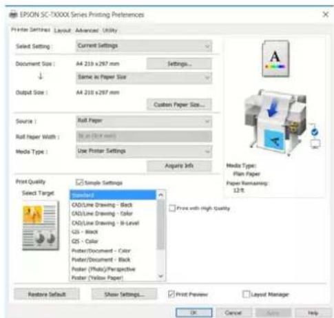 EPSON SCT5400M - Enregistrement des paramètres fréquemment utilisés - 2
