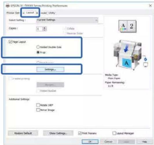 EPSON SCT5400M - Paramètres dans Windows - 1