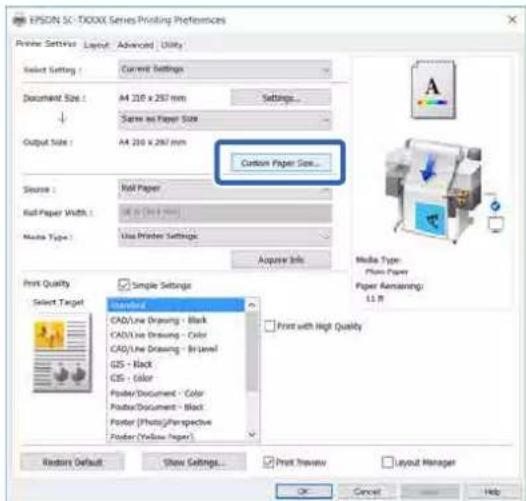 EPSON SCT5400M - Paramètres dans Windows - 1