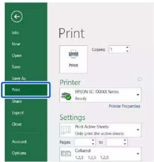 EPSON SCT5400M - Procédure d'impression - 3