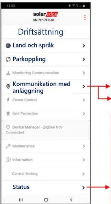 SolarEdge SE100KBE00IBNC4 - Driftsätting av primär växelriktare - 3
