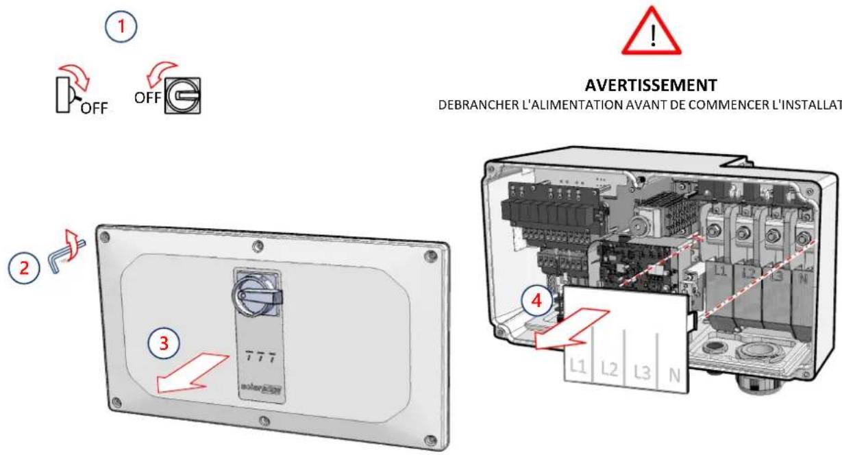 SolarEdge SE100KRW00IBNC4 - Retrait des couvercles - 1