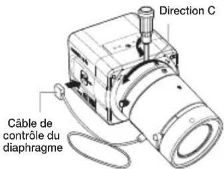 SAMSUNG SCCB1311N - Installez l'objectif - 1