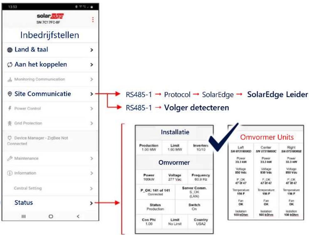SolarEdge SE90KRW00IBPM4 - De Leider-omvormer in bedrijf stellen - 2
