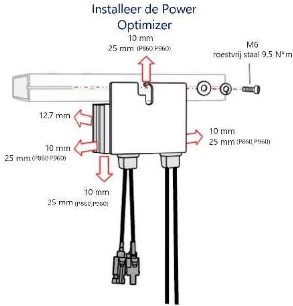 SolarEdge SE66.6KRW00IBPM4 - Installatie van de optimizers - 4