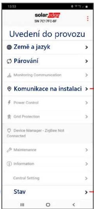 SolarEdge SE66.6KRW00IBNC4 - Uvedení primárního měniče do provozu - 2