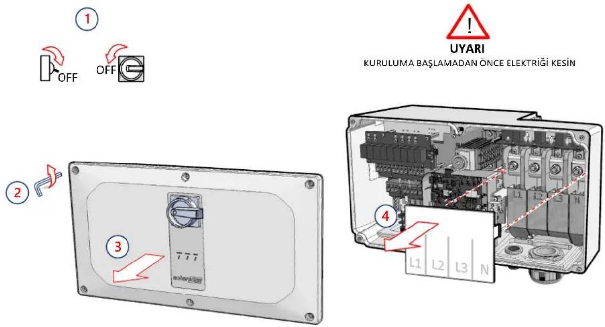SolarEdge SE66.6KRW00IBNC4 - Kapakların Çıkarılması - 1