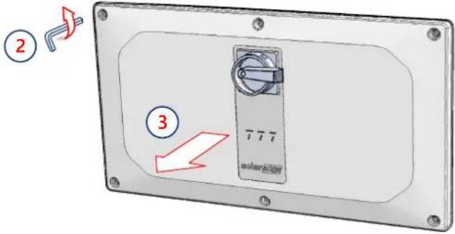 SolarEdge SE120KRW08IBNC4 - Zdejmowanie pokrywy - 4