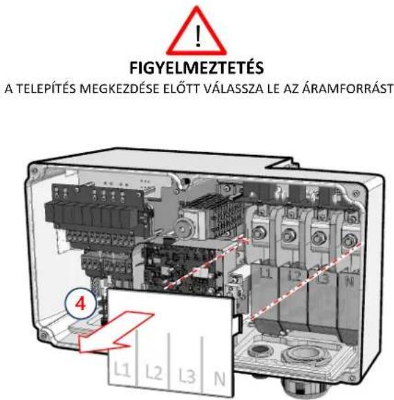SolarEdge SE120KRW08IBNC4 - A fedlapok eltávolítása - 2