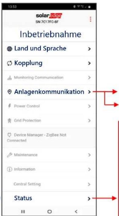 SolarEdge SE120KRW08IBNQ4 - Inbetriebnahme des Primär-Wechselrichters - 2