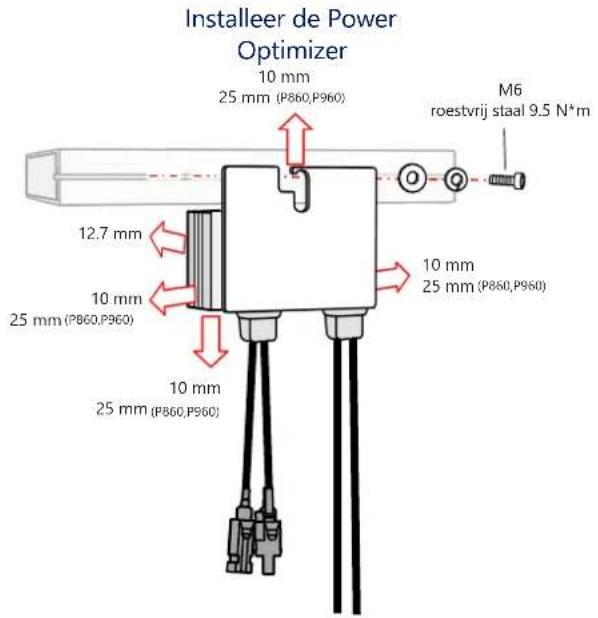 SolarEdge SE100KRW00IBNM4 - Installatie van de optimizers - 3