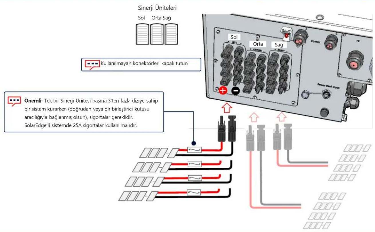 SolarEdge SE66.6KRW00IBNM4 - PV Dizelerinin Bağlanmas - 1