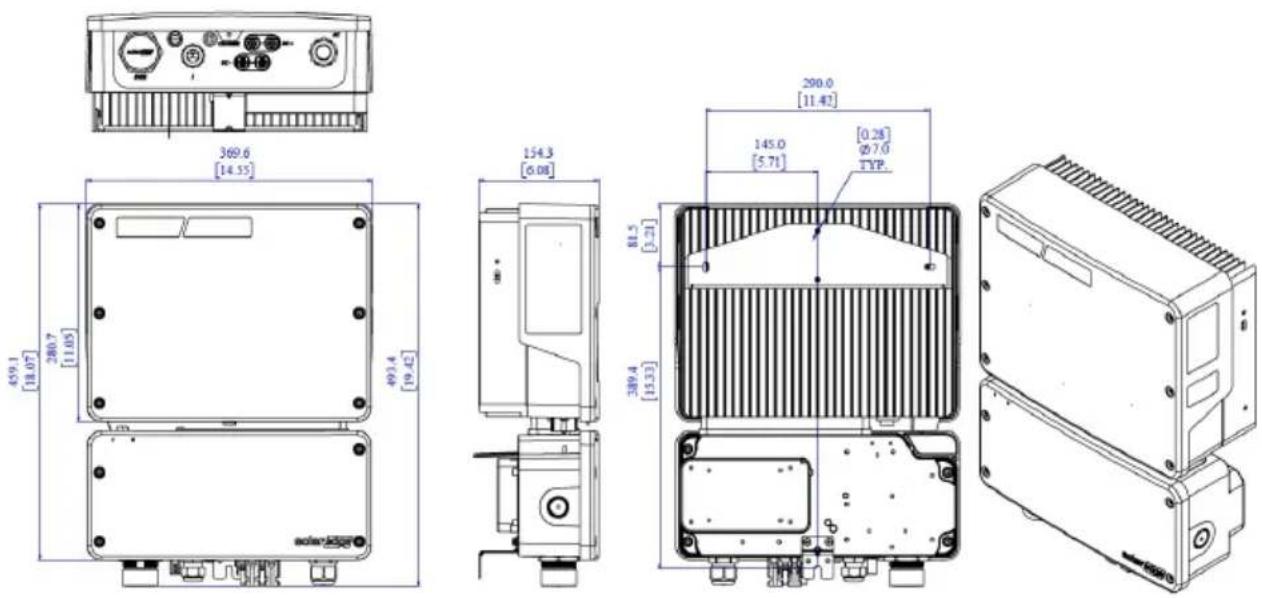 SolarEdge SEEVK22SRM01 - Annexe B: Spécifications mécaniques - 1
