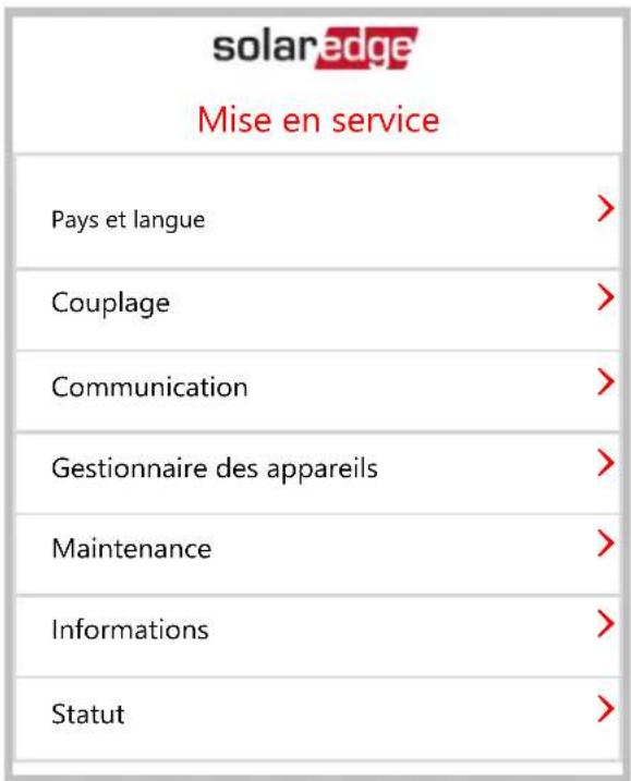 SolarEdge SEEVK22SRM01 - Étape 2 : Mise en service et configuration de l'installation - 1
