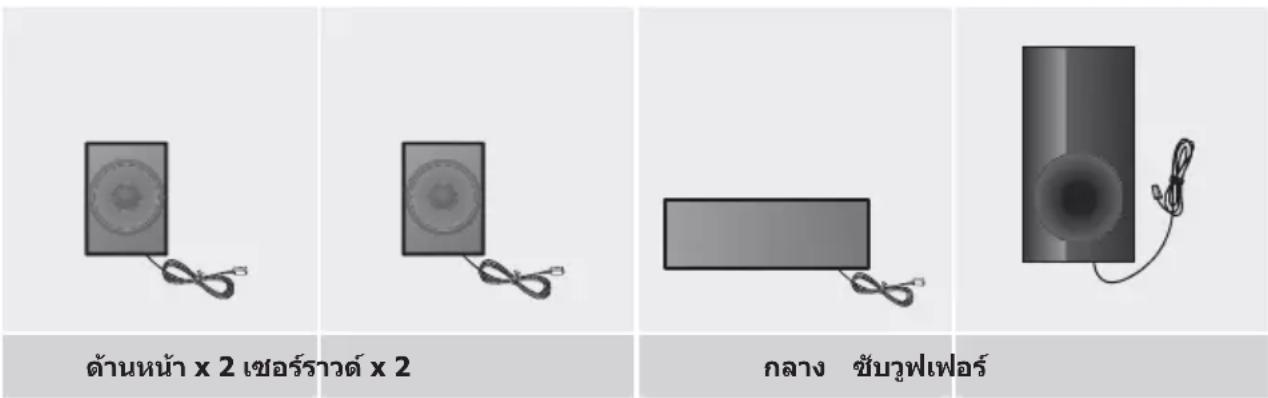 SAMSUNG HTH4500K - ส่วนประกอบของลำโพง - 1