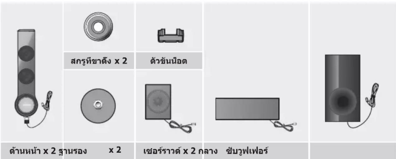 SAMSUNG HTH4500K - ส่วนประกอบของลำโพง - 2