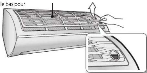 SAMSUNG AR24HPFNCWKNSG - Dépose du filtre à air - 1