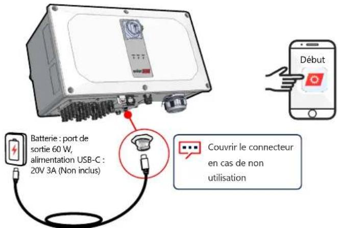 SolarEdge SESUKRWR0INNN4 - Pré-mise en service lorsque le raccordement AC n'a pas encore été effectué (Option 1) - 12